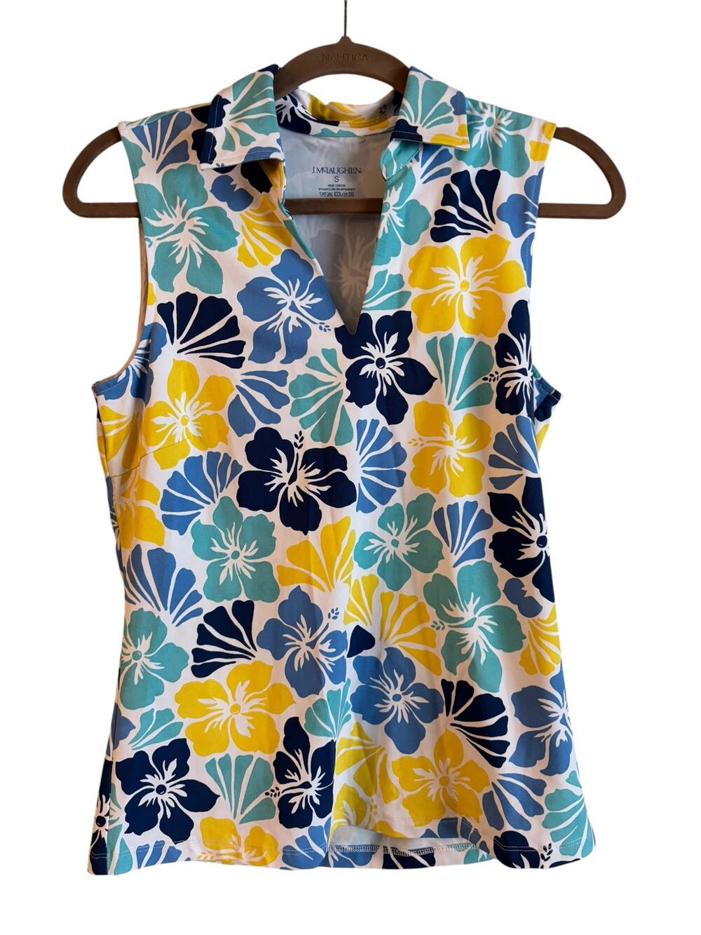 J. McLaughlin Women’s Aida Sleeveless Knit Top Beach Blossom Size Small NWT